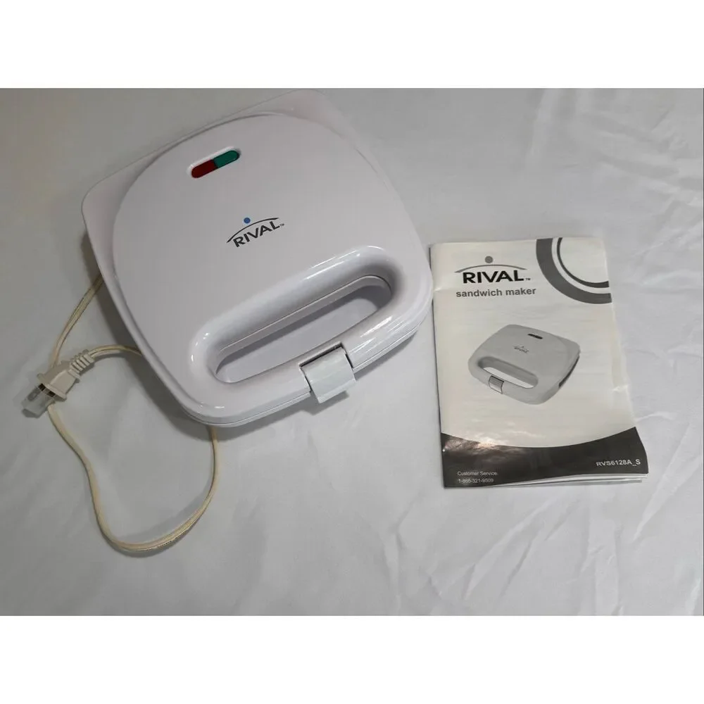 Rival Sandwich Maker RVS6128A_S/White